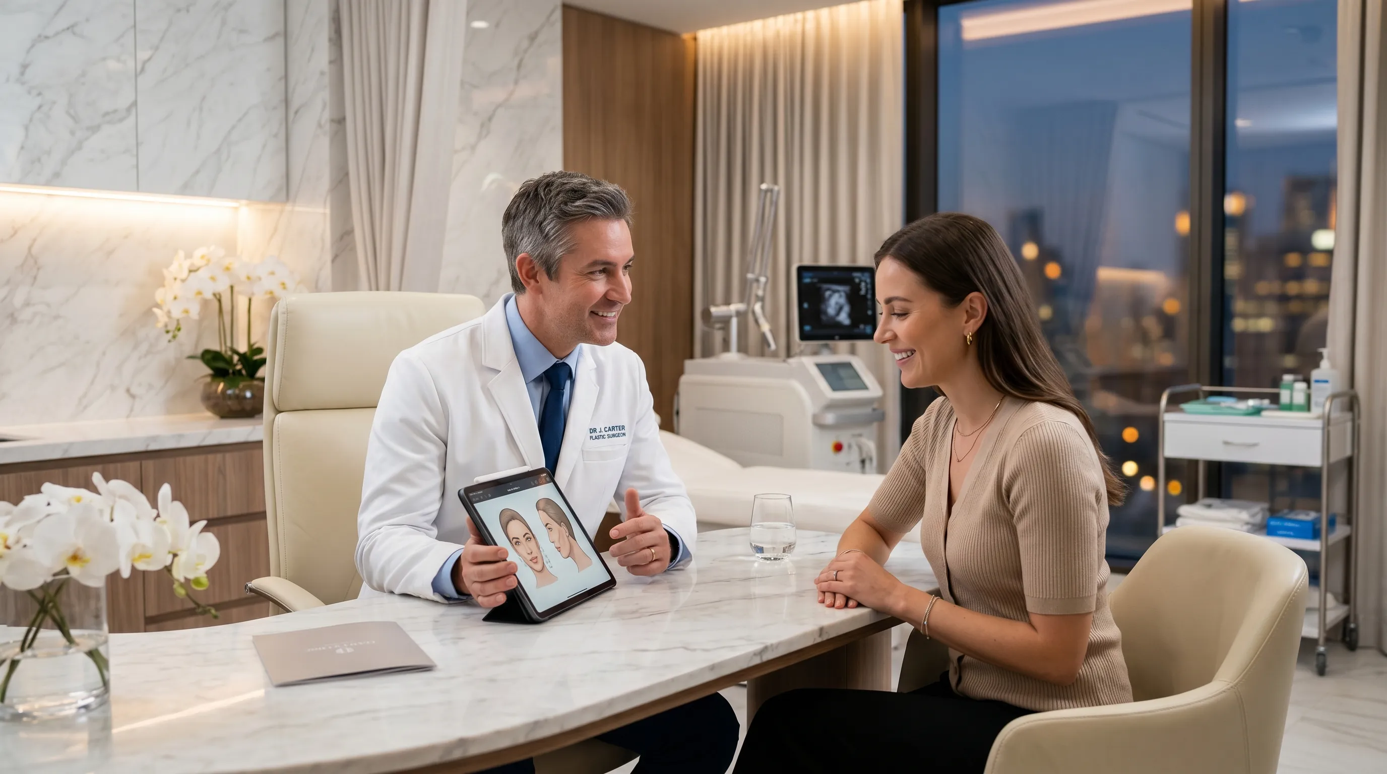 Dr. D. Scott Karempelis conducting examination